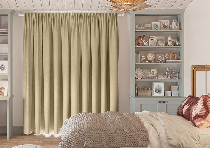 Delicate Chevron, Sunbeam - Made to Measure Curtains - Image 7